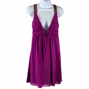 Aidan Mattox deep fuschia cocktail dress